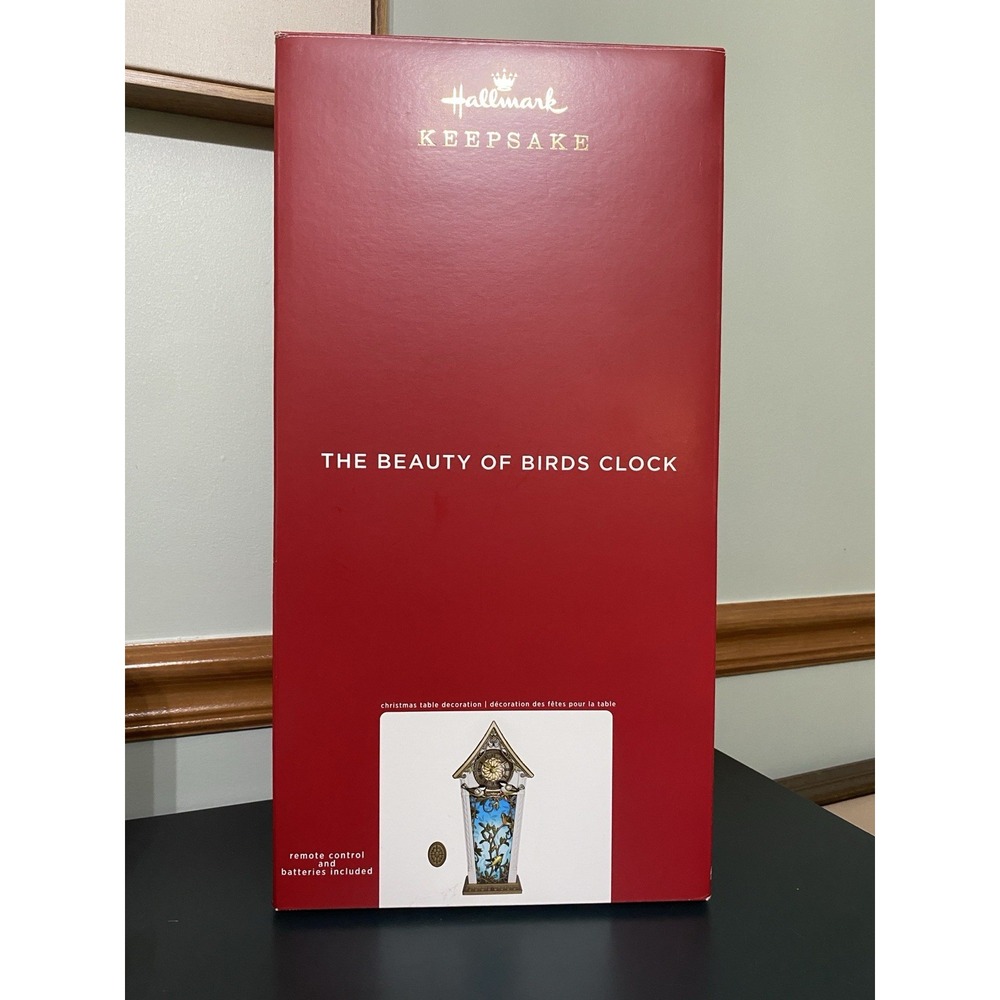 Hallmark 2020 Table Decoration Light, Sound, Motion The Beauty Of Birds Clock